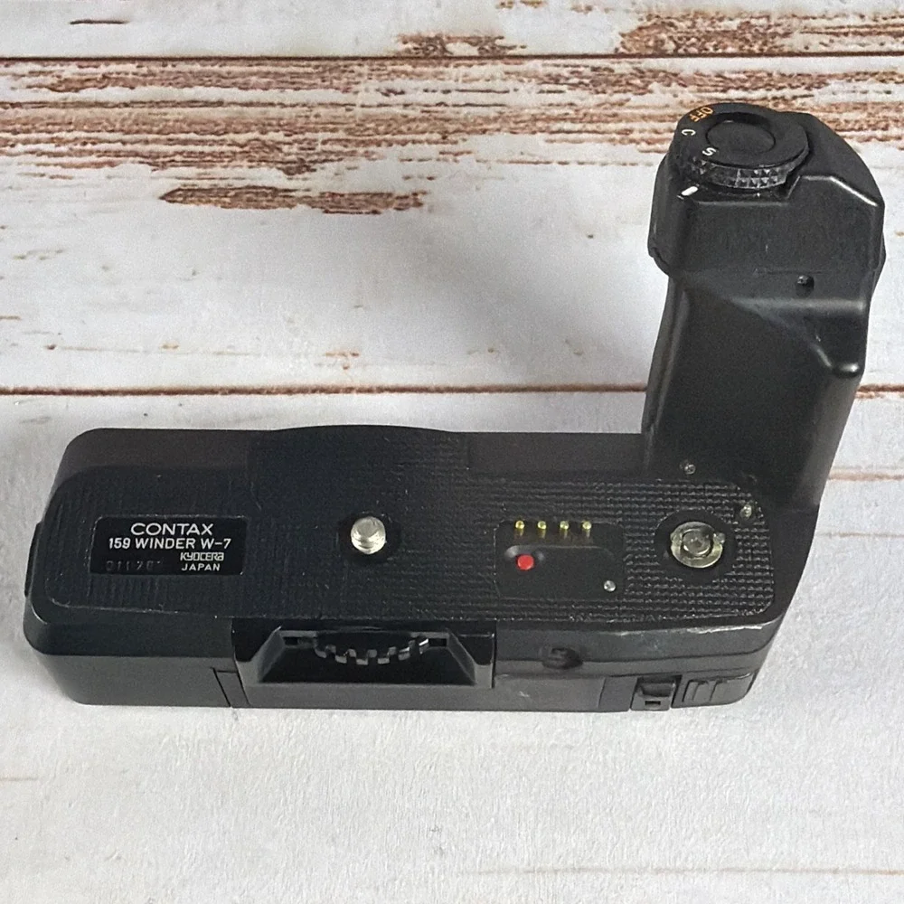 Contax Winder W-7 Motor Drive For 159MM SLR Camera Black Used Tested